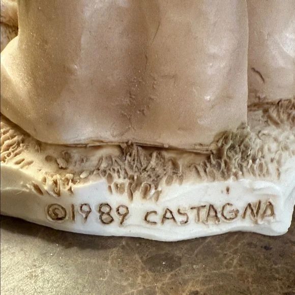 Italian Vintage Saint Francis of Assisi Castagna   Sculpture 1989 - Picture 2 of 13